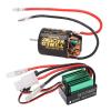 Alomejor 540 Brushed Engine with 65a Brushed ESC High Performance Combo for RC Car for Axiale SCX10 90046, Black Green view 4