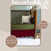 100% Microfiber Scalloped Crib Skirt 28"x 52" with 14" Inch Drop Lenght with 4 Split Corners for Baby Boys Girls Soft Nursery Toddler Bed Skirt - Burgundy Solid view 2