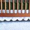 100% Microfiber Scalloped Crib Skirt 28"x 52" with 14" Inch Drop Lenght with 4 Split Corners for Baby Boys Girls Soft Nursery Toddler Bed Skirt - White Solid view 1