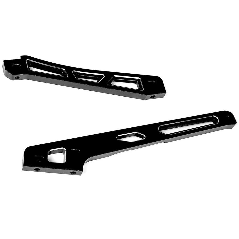 Aluminum Alloy HD Chassis Brace Set for Front Rear&Brace for Arrma 1/8 Kraton 6S BLX V6 New Version,2PCS Upgrade Parts Aluminum Center Car ARA320754/ARA320754 Hopups Part Hop Up Support Frame-Black