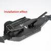 Aluminum Alloy HD Chassis Brace Set for Front Rear&Brace for Arrma 1/8 Kraton 6S BLX V6 New Version,2PCS Upgrade Parts Aluminum Center Car ARA320754/ARA320754 Hopups Part Hop Up Support Frame-Black view 2