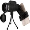 , 40X60 Wide Angle Hd Prism Scope with Compass Phone Clip Tripod Outdoor Portable Telescope - view 2