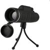 , 40X60 Wide Angle Hd Prism Scope with Compass Phone Clip Tripod Outdoor Portable Telescope - view 4