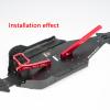 Aluminum Alloy HD Chassis Brace Set for Front Rear & Brace for Arrma Kraton 6S BLX,V6 New Version,2PCS Upgrade Parts Aluminum Center Cars ARA320754/ARA320754 Hopups Part Hop Ups Support Frame-Red view 2