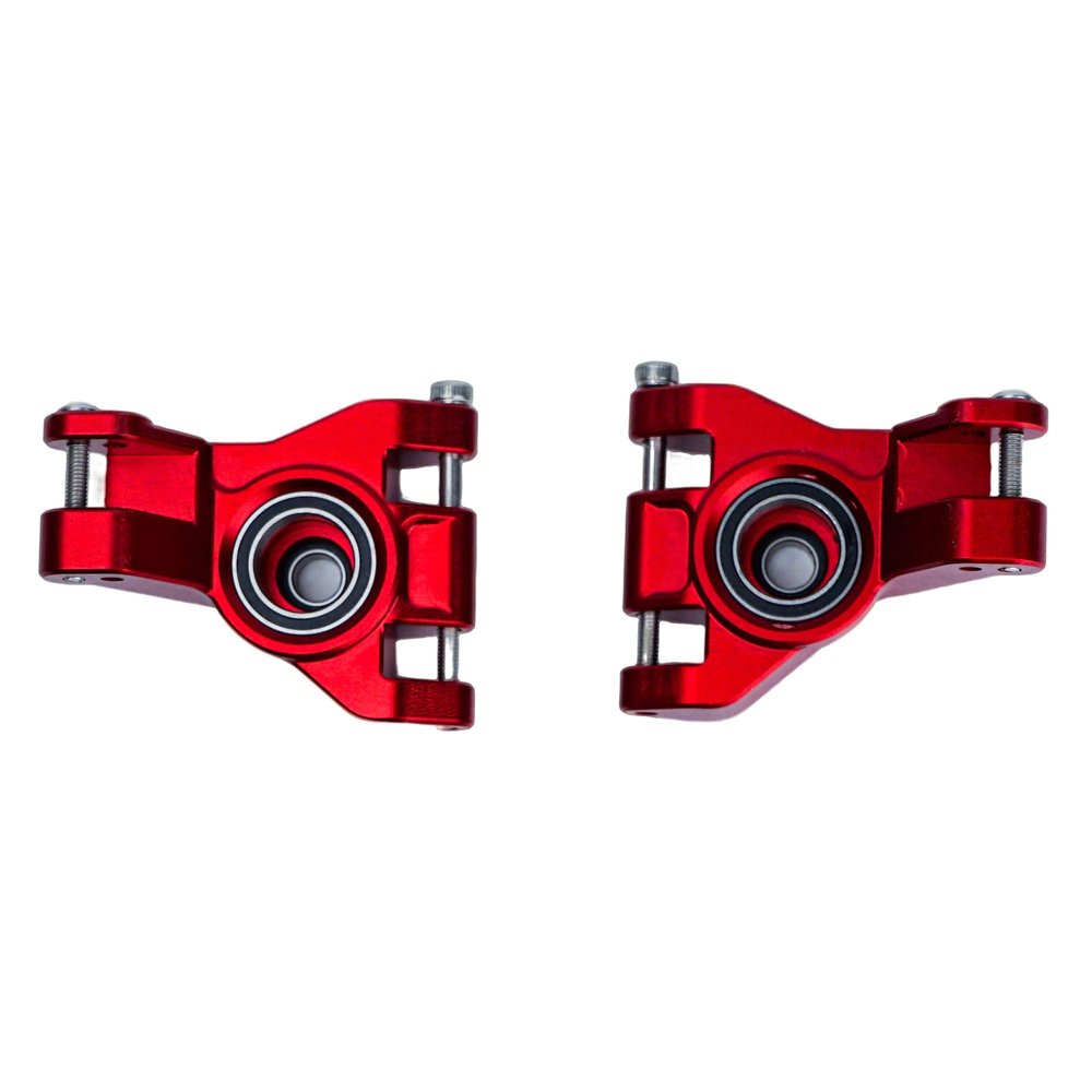 BeaxTurbo Racing Upgrade Parts CNC Aluminum 7075 Rear Axle Carriers for TRAXXAS JATO 4 * 4 1/8 (red)