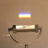 2PCS Optical Glass Triangular Prism with Stand, 360 Rotation Clear Photo Photography for Teaching Physics Light Spectrum view 3