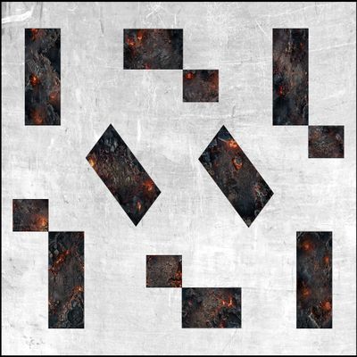 40K Tournament Neoprene Terrain Mats  Chapter Approved 2025 (Hellscape)