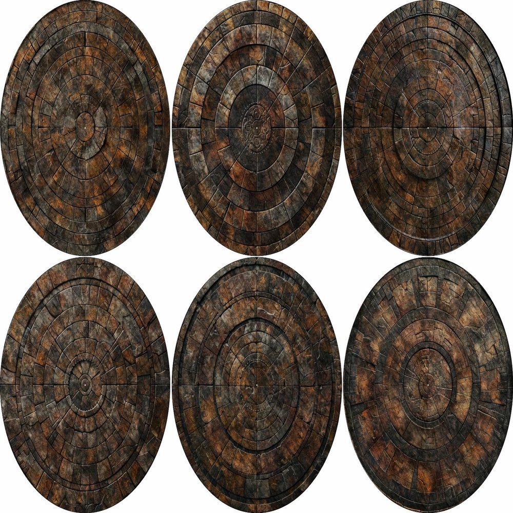 40K Neoprene Objective Marker Set - Chapter Approved 2025 - 7.57" (Dungeon)
