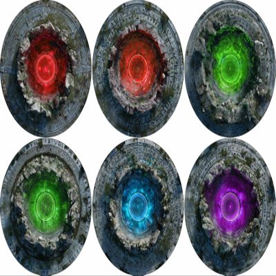 40K Neoprene Objective Marker Set - Chapter Approved 2025 - 7.57" (Nexus)