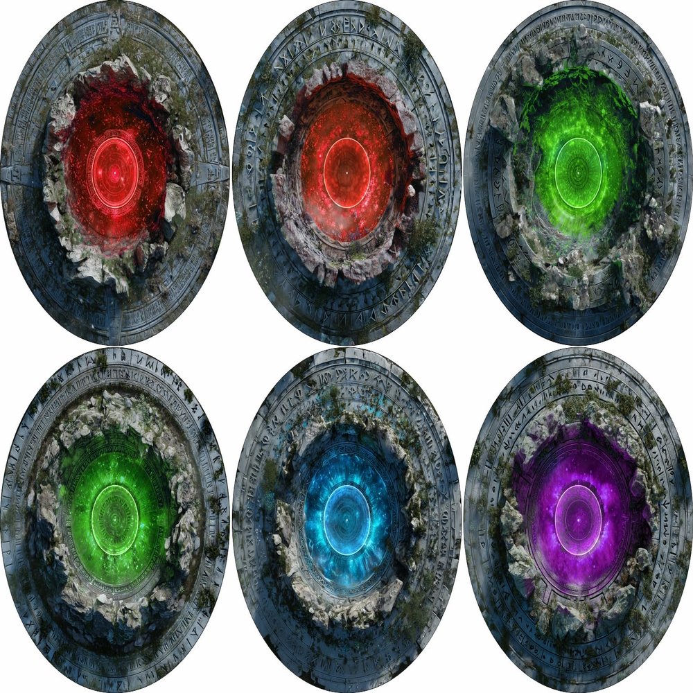 40K Neoprene Objective Marker Set - Chapter Approved 2025 - 7.57" (Nexus)