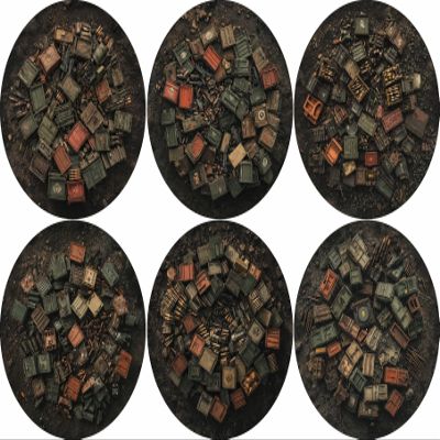 40K Neoprene Objective Marker Set - Chapter Approved 2025 - 7.57" (Resupply)