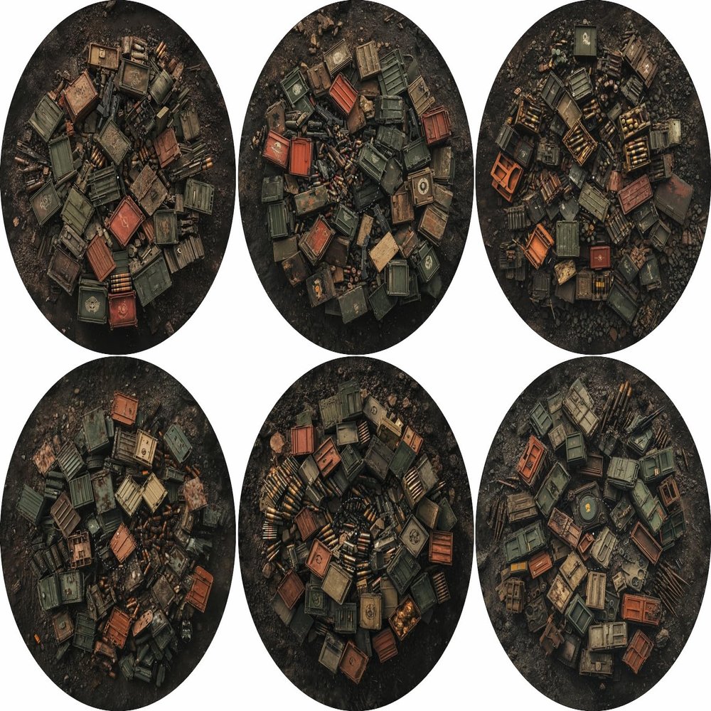 40K Neoprene Objective Marker Set - Chapter Approved 2025 - 7.57" (Resupply)