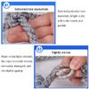 Outdoor Climbing Net for Kids and Adult,Climbing Net for Swing Set, Heavy Duty Rope Outdoor Cargo Webbing Net,Military Climbing Cargo Net(10mm*12cm,1X3m/3.3X9.8ft) view 4
