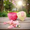 Articulated Dragon with Fantasy Egg  3D Printed Mythical Creature Gift, Posable Jointed Companion, Collectible Detailed Shelf or Desk Decoration - For Adults (Cherry Blossom Dragon + Egg) view 4