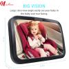Baby Car Mirror, Rear Facing Car Seat Mirror with Wide View, Shatterproof, 360 Adjustable view 3