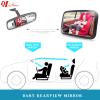 Baby Car Mirror, Rear Facing Car Seat Mirror with Wide View, Shatterproof, 360 Adjustable view 4