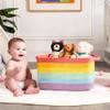 65L Pink Laundry Hamper Baby Laundry Basket for Girls kids Nursery Hamper for Clothes view 2