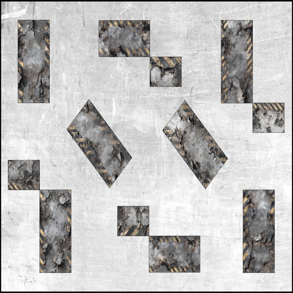 40K Tournament Neoprene Terrain Mats Chapter Approved 2025 (Breach)