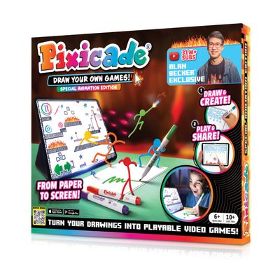 Pixicade! Special Animation Edition - Alan Becker | Turn Drawings Into Playable Video Games! | Doodle & Draw, Snap Play & Share Instant Video Games! | Mobile Video Game Maker and Creation Studio!