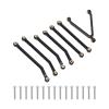 1/24 RC Car Chassis Link Rod, Wear Resistant Aluminum Alloy Pull Rods, High Accuracy Replacement for LWB 133.7mm Axial SCX24 RC Car (Black) view 1