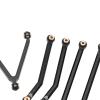 1/24 RC Car Chassis Link Rod, Wear Resistant Aluminum Alloy Pull Rods, High Accuracy Replacement for LWB 133.7mm Axial SCX24 RC Car (Black) view 3