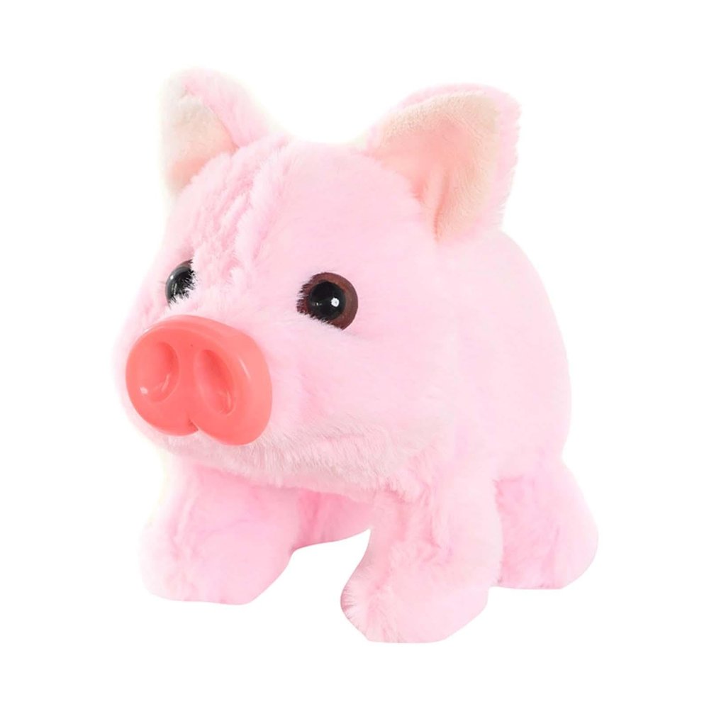 FytStycale Electronic Plush Pig Pet, Lifelike Animated Walking Toy for Children, Pink