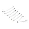 1/24 RC Car Chassis Link Rod, Wear Resistant Aluminum Alloy Pull Rods, High Accuracy Replacement for LWB 133.7mm Axial SCX24 RC Car (Silver) view 2