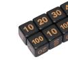 10Pcs Dice Set Plastic Right Angle 6 Sided Numbers Dice for Game Desktop Education Black for Board Games and Math Games Durable Lightweight Easy to Carry Ideal Gift for Kids and view 3