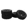 17mm Hex 1/8 Scale RC Truck Wheels, Off Road Rubber Tires for Remote Control Car, Easy Installation, Superior Grip and Traction, Stable and Agile Driving Experience view 3