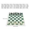 Chess Set PS Plastic for Kids Adults with PU Mat Storage Bag International Board Game view 2
