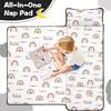 Personalized Toddler Nap Mat with Name for Kids Custom Rainbow Sleeping Bag with Pillow & Blanket for Girls Ideal Slumber Bags for Daycare, Preschool & Kindergarten view 2