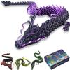 4 Pack 24" Large 3D Printed Dragons - Articulated Dragon Fidget Toys for Stress Relief, Family Fun & Party Favor, Collectible Desk Decor, Unique Birthday for Kids, Teens & Collectors view 1