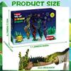 4 Pack 24" Large 3D Printed Dragons - Articulated Dragon Fidget Toys for Stress Relief, Family Fun & Party Favor, Collectible Desk Decor, Unique Birthday for Kids, Teens & Collectors view 3