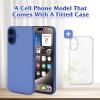 Dummy Fake Phone Model, Looks Like The Real Phone Compatible with Phone 16, for Cell Phone Store Display or Send a Toy Phone 16 for Kids (Blue Rainbow Front) view 2