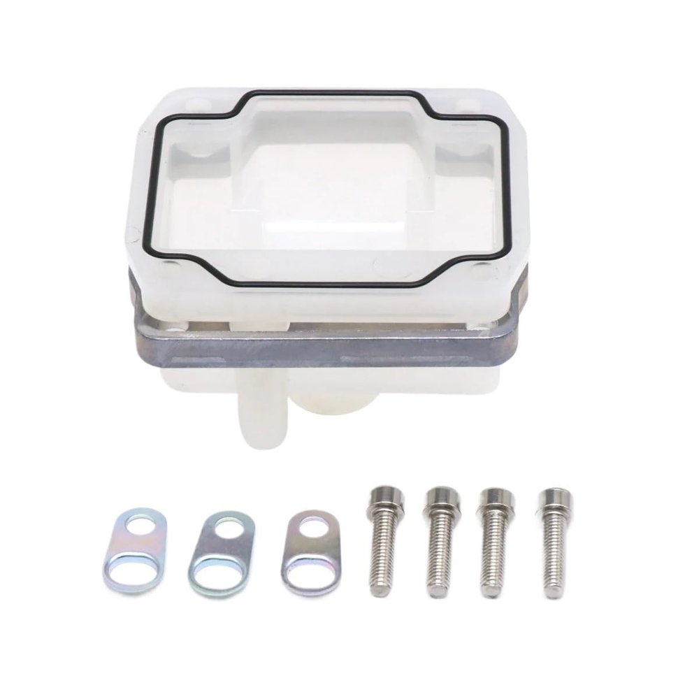 JPPJNDM Transparent Float Bowl for Lectron Carburetor(Milky White)