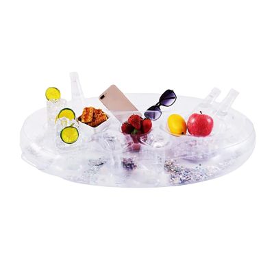 FTYWKXJVR Multi-Hole Float Beer Holder Summer Inflatable Cooler Table Play Float Beer Tray Party Bucket Cup Holder Fit for