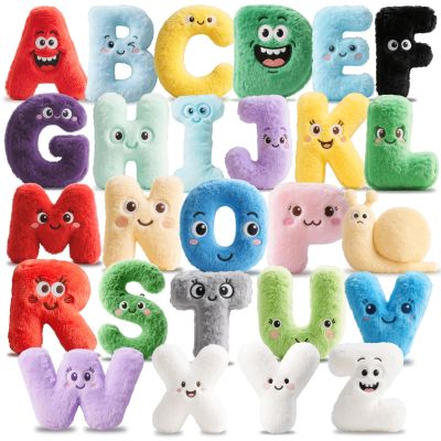 26-Letter Plush Toy Set (A-Z) 2025 New Model - Cute Stuffed Plush Toys & Decorative Pillow, Educational Gift for Kids & Fun Home Decor