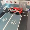 1:64 Vehicle Toy Parking Structure,Mini Garage Layout for Diecast Model Display, Style B view 2