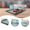 1:64 Vehicle Toy Parking Structure,Mini Garage Layout for Diecast Model Display, Style B view 4