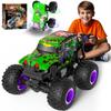 Gohero Monster Trucks for Boys Age 4-7, 2.4Ghz RC Zombie Monster Truck Toys with Stunt, 360Spin & Drift, 1:20 Scale Remote Control Car with Light & Sounds, Gift for 3 5 6 8 Year Old Boys&Girls. view 1