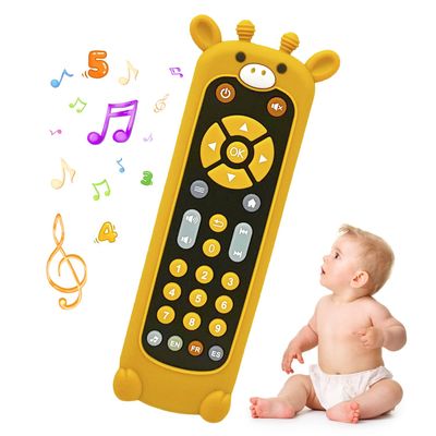 Baby Remote Control Toy with Music and Light - On The Go Remote - Toddler Early Education Learning Toys & Gifts for Boys & Girls Ages12-18 Months (Giraffe)