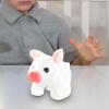 JCRBILW Electric Walking Plush Pig, Moving Mouth Piggy Toy, Vivid Funny Animated Interactive Stuffed Animal for Kids Gift, White view 4