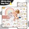 Personalized Toddler Nap Mat with Name for Kids Custom Rainbow Sleeping Bag with Pillow & Blanket for Girls Ideal Slumber Bags for Daycare, Preschool & Kindergarten view 2