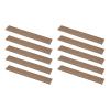 10 Pieces Dollhouse Flooring Miniature Simulation Wood Flooring Scene Decor, Self Adhesives Pretend Play Mini Floor Boards, Style B view 1