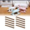 10 Pieces Dollhouse Flooring Miniature Simulation Wood Flooring Scene Decor, Self Adhesives Pretend Play Mini Floor Boards, Style B view 3