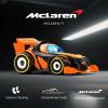AEROQUEST McLaren F1 Merch Remote Control Race Car Preschool Toy for Toddlers Boys and Girls Formula 1 Collectible for Fans Gift Idea for Birthdays view 3