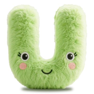 26-Letter Plush Toy Set (A-Z) 2025 New Model - Cute Stuffed Plush Toys & Decorative Pillow, Educational Gift for Kids & Fun Home Decor (U)