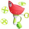 SUHEEUS Disc Launcher Toy Kids Yard Flying Spinner Fairy Hover Helicopter Propeller Toy Outdoor Capture Catching Chasing Game Gift for Boy Girl Age 4 5 6 7 8 9 10 (red, 1 Pack) view 1