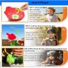 SUHEEUS Disc Launcher Toy Kids Yard Flying Spinner Fairy Hover Helicopter Propeller Toy Outdoor Capture Catching Chasing Game Gift for Boy Girl Age 4 5 6 7 8 9 10 (red, 1 Pack) view 3