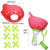 SUHEEUS Disc Launcher Toy Kids Yard Flying Spinner Fairy Hover Helicopter Propeller Toy Outdoor Capture Catching Chasing Game Gift for Boy Girl Age 4 5 6 7 8 9 10 (red, 1 Pack) view 4